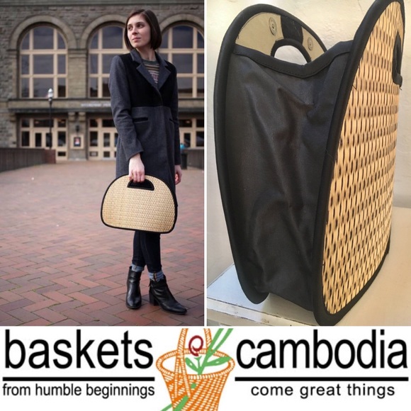 baskets of cambodia Handbags - BASKETS OF CAMBODIA PURSE FAIR TRADE essentials